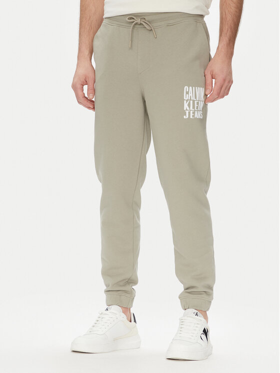 Снимка на Calvin Klein Jeans Долнище анцуг Painted J30J327535 Зелен Regular Fit