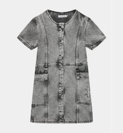 Снимка на Calvin Klein Jeans Дънкова рокля IG0IG02284 Сив Regular Fit