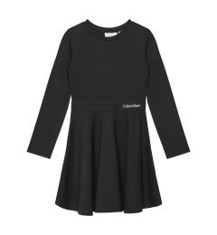 Снимка на Calvin Klein Jeans Ежедневна рокля Logo Tape IG0IG02666 D Черен Regular Fit