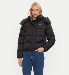Снимка на Calvin Klein Jeans Зимно яке Shiny Monologo J20J224616 Черен Regular Fit