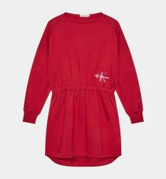Снимка на Calvin Klein Jeans Плетена рокля Monogram IG0IG02316 D Червен Relaxed Fit
