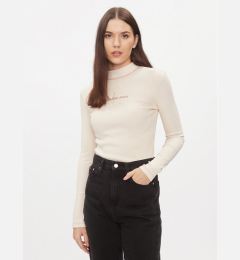 Снимка на Calvin Klein Jeans Поло Hero Monologo J20J222973 Екрю Slim Fit