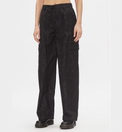 Снимка на Calvin Klein Jeans Текстилни панталони Loose Logo Aop Cargo Pant J20J222596 Черен Regular Fit