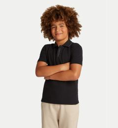 Снимка на Calvin Klein Jeans Тениска с яка и копчета Embro Logo IB0IB02370 Черен Regular Fit
