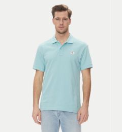Снимка на Calvin Klein Jeans Тениска с яка и копчета J30J327040 Светлосиньо Regular Fit
