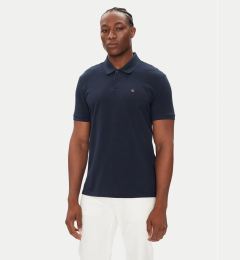 Снимка на Calvin Klein Jeans Тениска с яка и копчета LV040EM269 Тъмносин Regular Fit
