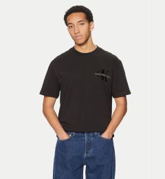 Снимка на Calvin Klein Jeans Тишърт Bristle Monologo J30J327107 Черен Regular Fit