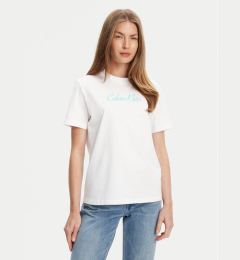 Снимка на Calvin Klein Jeans Тишърт Classic Logo LV047C854G Бял Regular Fit