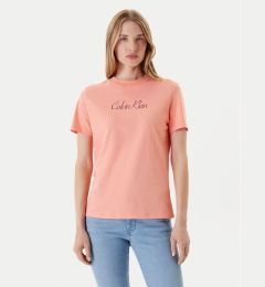 Снимка на Calvin Klein Jeans Тишърт Classic Logo LV047C854G Оранжев Regular Fit