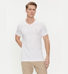 Снимка на Calvin Klein Jeans Тишърт Embro Badge J30J325212 Бял Slim Fit