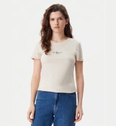 Снимка на Calvin Klein Jeans Тишърт Gradient Monologo J20J225252 Бежов Slim Fit