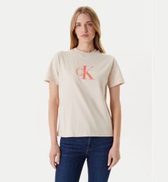 Снимка на Calvin Klein Jeans Тишърт Hero Classic LV047B865G Бежов Regular Fit