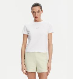 Снимка на Calvin Klein Jeans Тишърт Placed Institutional J20J225524 Бял Slim Fit