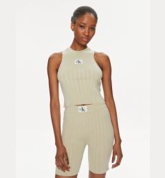 Снимка на Calvin Klein Jeans топ Label J20J223151 Зелен Slim Fit