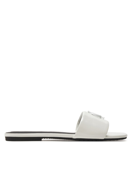 Снимка на Calvin Klein Jeans Чехли Flat Sandal Slide Mg Met YW0YW01348 Бял