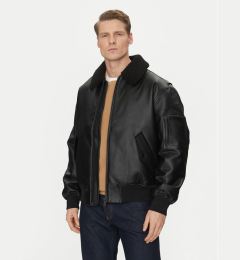 Снимка на Calvin Klein Jeans Яке от имитация на кожа Faux Leather Aviator J30J326729 Черен Regular Fit