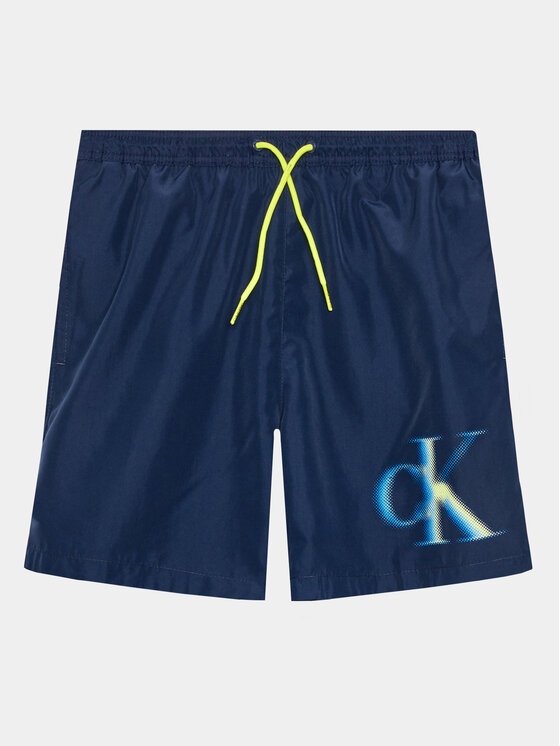 Снимка на Calvin Klein Swimwear Плувни шорти KV0KV00028 Тъмносин Regular Fit