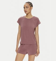 Снимка на Calvin Klein Underwear Тениска на пижама 000QS7157E Розов Relaxed Fit