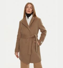 Снимка на Calvin Klein Вълнено палто K20K207700 Бежов Regular Fit