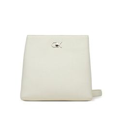 Снимка на Calvin Klein Дамска чанта Ck Bucket Bag_Tex K60K613179 Бял