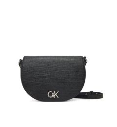Снимка на Calvin Klein Дамска чанта Ck Hw Crossbody Saddle Bag_Tex K60K613233 Черен