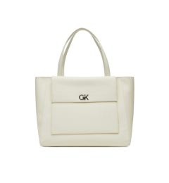 Снимка на Calvin Klein Дамска чанта Ck Medium Shopper_Tex K60K613178 Бял