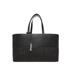 Снимка на Calvin Klein Дамска чанта Ck Mixmedia Shopper_Raffia K60K613167 Черен