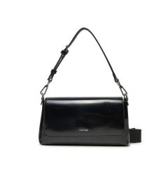 Снимка на Calvin Klein Дамска чанта Ck Must Conv Shoulder Bag_Shiny K60K612885 Черен