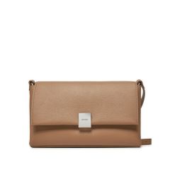 Снимка на Calvin Klein Дамска чанта Ck Plaque Medium Shoulder Bag K60K612783 Кафяв