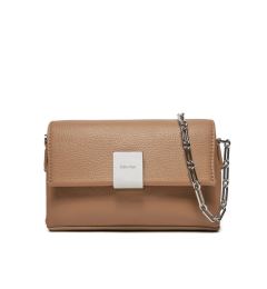 Снимка на Calvin Klein Дамска чанта Ck Plaque Sm Crossbody W/Chain K60K612785 Кафяв