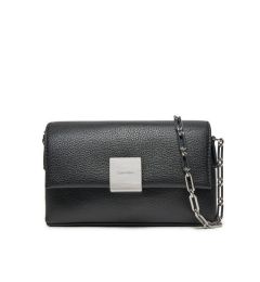 Снимка на Calvin Klein Дамска чанта Ck Plaque Sm Crossbody W/Chain K60K612785 Черен