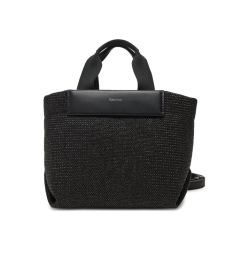 Снимка на Calvin Klein Дамска чанта Ck Raffia Small Tote Crossbody K60K613026 Черен