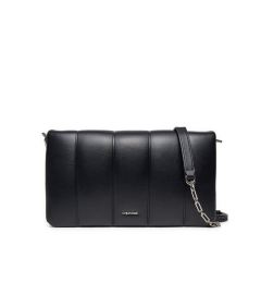 Снимка на Calvin Klein Дамска чанта Line Quilt Shoulder Bag K60K612787 Черен