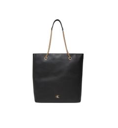 Снимка на Calvin Klein Дамска чанта Minimal Monogram Chain Tote LV04F3204G Черен
