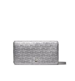 Снимка на Calvin Klein Дамска чанта Re-Lock Double Gusette_Emb K60K611338 Сребрист