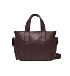 Снимка на Calvin Klein Дамска чанта Webbing Strap Small Tote LV04F3290G Бордо