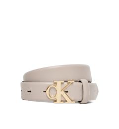 Снимка на Calvin Klein Дамски колан Ck Buckle 30Mm Fixed Belt LV04F7054G Екрю
