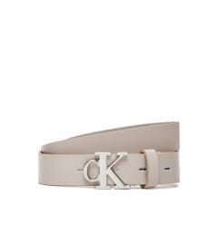 Снимка на Calvin Klein Дамски колан Monogram Plaque Buckle 25Mm LV04K7017G Бял