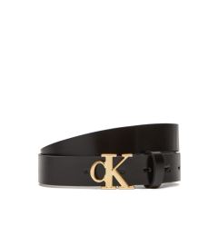 Снимка на Calvin Klein Дамски колан Monogram Plaque Buckle 25Mm LV04K7017G Черен
