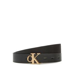 Снимка на Calvin Klein Дамски колан Monogram Plaque Buckle 25Mm Rev LV04K7005G Черен