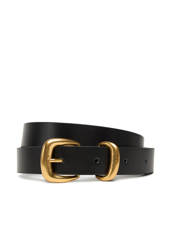 Снимка на Calvin Klein Дамски колан Sarah 2 Piece Logo Buckle Belt LV04K7012G Черен