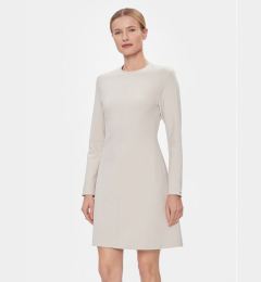 Снимка на Calvin Klein Ежедневна рокля Hw Viscose Fit & Flare Dress K20K206336 Бежов Regular Fit