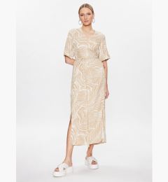 Снимка на Calvin Klein Ежедневна рокля Wave Print K20K205222 Бежов Regular Fit