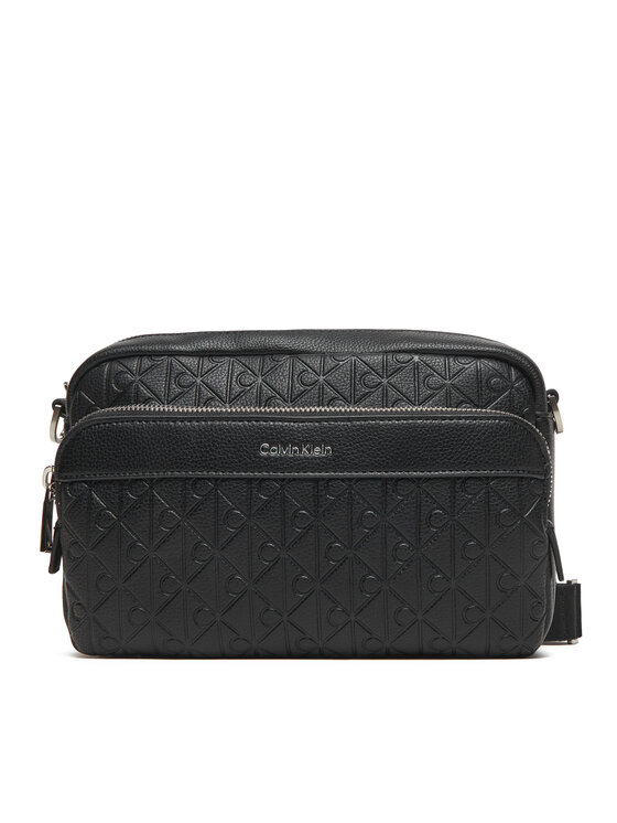 Снимка на Calvin Klein Мъжка чантичка Emblem Emboss Camera Bag LV04D3203G Черен