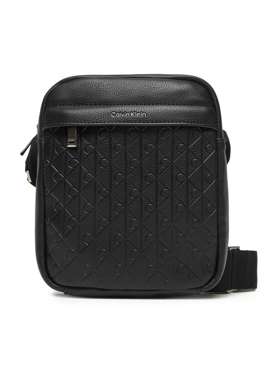 Снимка на Calvin Klein Мъжка чантичка Emblem Emboss Reporter LV04D3204G Черен