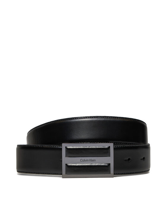 Снимка на Calvin Klein Мъжки колан Leather Inlay Plaque 35mm K50K511956 Черен