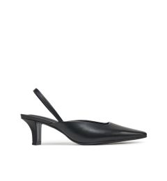 Снимка на Calvin Klein Сандали Heel Mule Pump 50 - Lth HW0HW02551 Черен