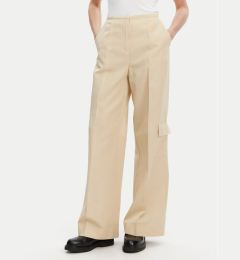Снимка на Calvin Klein Текстилни панталони K20K208168 Бежов Wide Leg