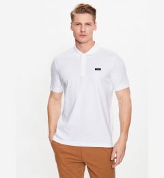 Снимка на Calvin Klein Тениска с яка и копчета K10K111196 Бял Regular Fit