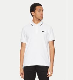 Снимка на Calvin Klein Тениска с яка и копчета K10K114141 Бял Regular Fit